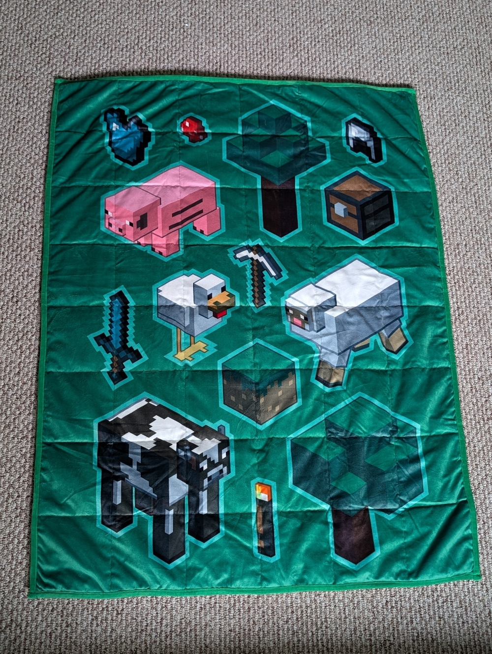 Minecraft Kids Weighted Blanket